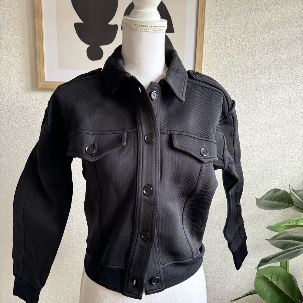 Louis Vuitton quilt jacket size small black